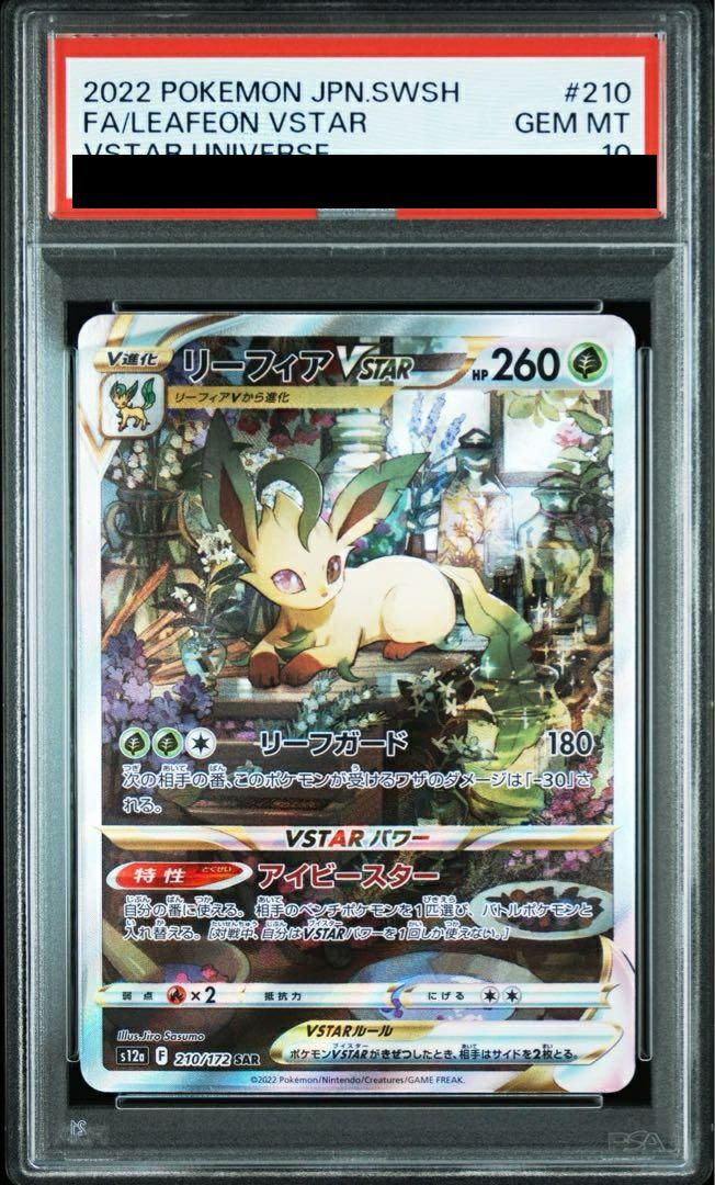 ポケモン - [PSA10] Pokemon ポケモン 210/172 SAR リーフィア PSA10】リーフィアVSTAR［SAR］（210/172）｜ポケモンカード
